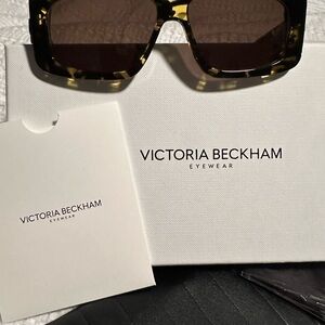 Victoria Beckham Brown Tortoise Sunglasses